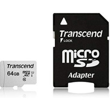 Transcend MEMORY MICRO SDXC 64GB W/ADAPT/UHS-I TS64GUSD300S-A TRANSCEND