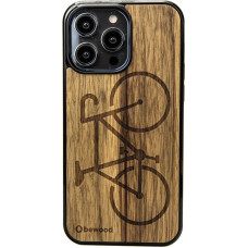 Bewood Bicycle Limba Wooden Case for iPhone 15 Pro Max - Light Brown