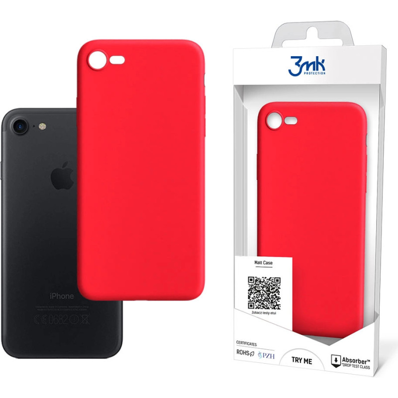 3Mk Protection 3mk Matt Case for iPhone 7 / 8 / SE 2020 / SE 2022 - red