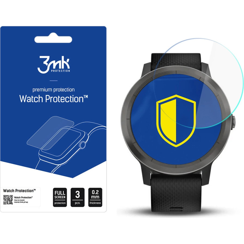 3Mk Protection 3mk Watch Protection™ v. FlexibleGlass hybrid glass on Garmin Vivoactive 3