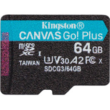 Kingston Memory card microSD 64GB Canvas Go Plus 170/70MB/s