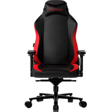 Lorgar Embrace 533, Gaming chair, PU eco-leather, 1.8 mm metal frame, multiblock mechanism, 4D armrests, 5 Star aluminium base, Class-4 gas lift, 75mm PU casters, Black + red