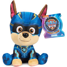 Paw Patrol Mighty Pups Movie plīša rotaļlieta Chase, 15 cm