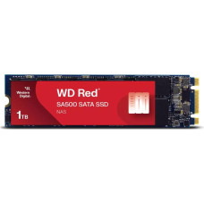 Western Digital SSD|WESTERN DIGITAL|Red SA500|1TB|M.2|SATA 3.0|Write speed 530 MBytes/sec|Read speed 560 MBytes/sec|2.38mm|TBW 600 TB|MTBF 2000000 hours|WDS100T1R0B