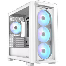 Asus Case|ASUS|A23 PLUS|MidiTower|Case product features Transparent panel|MicroATX|MiniITX|Colour White|A23PLUSTG/ARGBWHITE