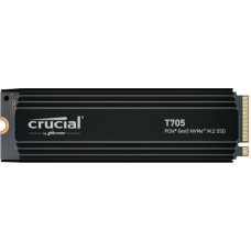 Crucial SSD|CRUCIAL|T705|4TB|M.2|PCIe Gen5|NVMe|Write speed 12600 MBytes/sec|Read speed 14100 MBytes/sec|TBW 2400 TB|CT4000T705SSD5