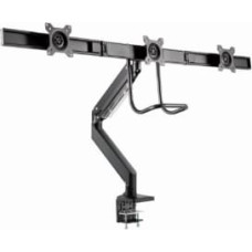 Gembird Monitora stiprinājums Gembird 3-display Desk mounted adjustable max27