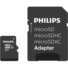 Philips MicroSDHC 8GB class 10/UHS 1 + Adapter