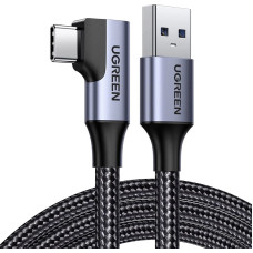 Ugreen US385 USB-A / USB-C 90º 5Gb/s 3A 1m angled cable - black