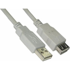 Brackton Kabelis Brackton USB Male - USB Female 2m White