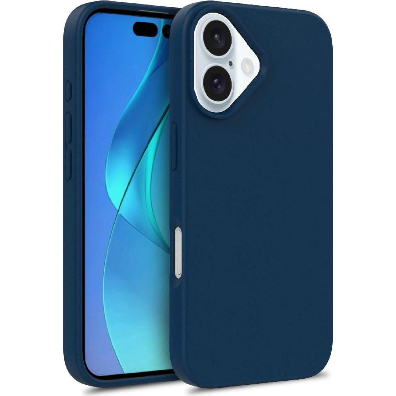 Hurtel Multiple Color Wheat Case MagSafe for iPhone 16 Pro - navy blue