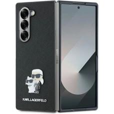 Karl Lagerfeld Saffiano Metal Pin Case for Samsung Galaxy Z Fold 6 - Black