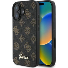 Guess Peony Script MagSafe iPhone 16 Case - Black