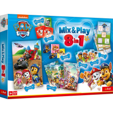 Trefl PAW PATROL 8in1 Mix&play galda spēļu komplekts