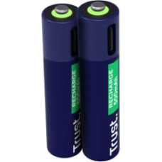 Trust Baterijas Trust USB-C Rechargeable AAA Batteries 2pack