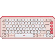 Logitech Klaviatūra Logitech POP ICON KEYS OFF White Rose US