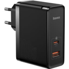 Baseus Lādētājs Baseus GaN5 Pro 1x USB-A 1x USB-C Black