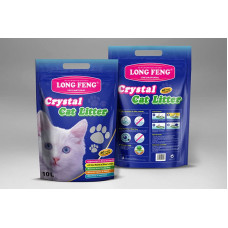 Long Feng Silica gel cat litter Long Feng Lavander 10l - silikona smiltis