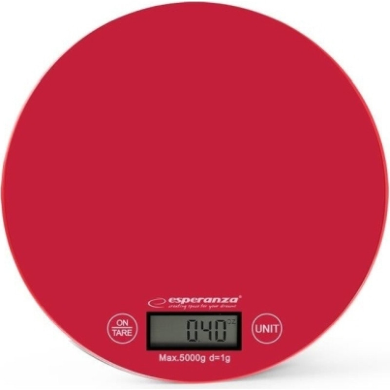 Esperanza Digital Kitchen Scale MANGO RED EKS003R