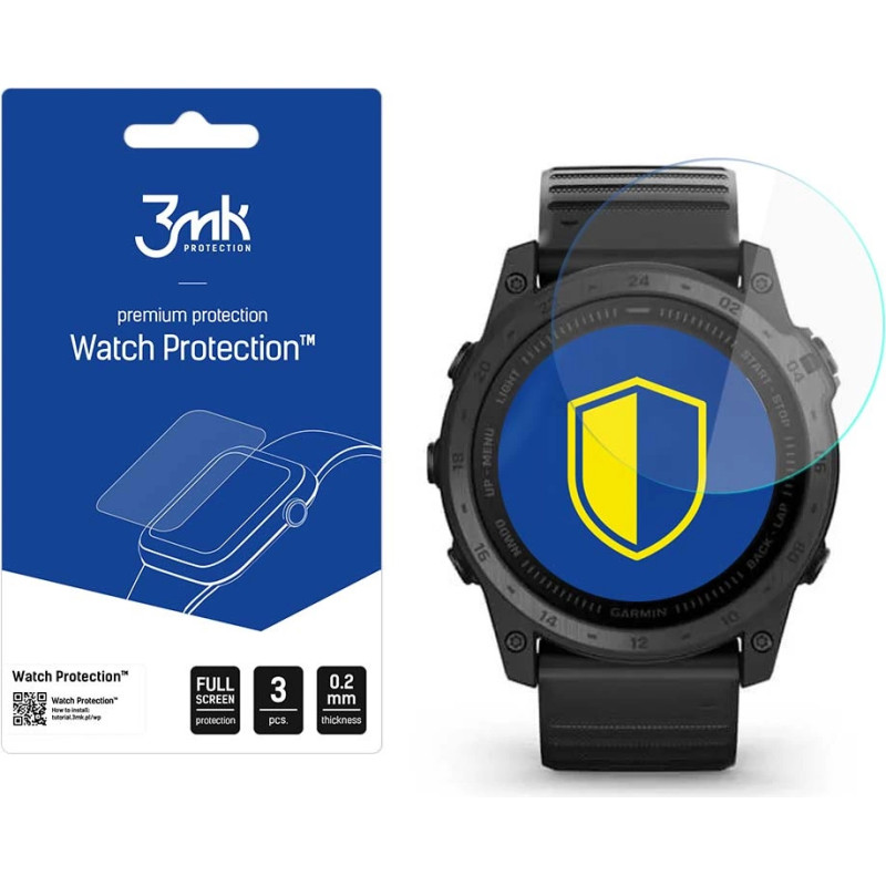 3Mk Protection 3mk Watch Protection™ v. FlexibleGlass hybrid glass on Garmin Tactix 7