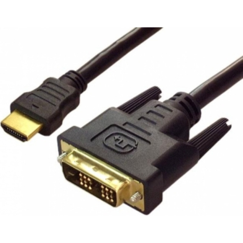 Brackton Kabelis Brackton DVI Male - HDMI Male 2m Black