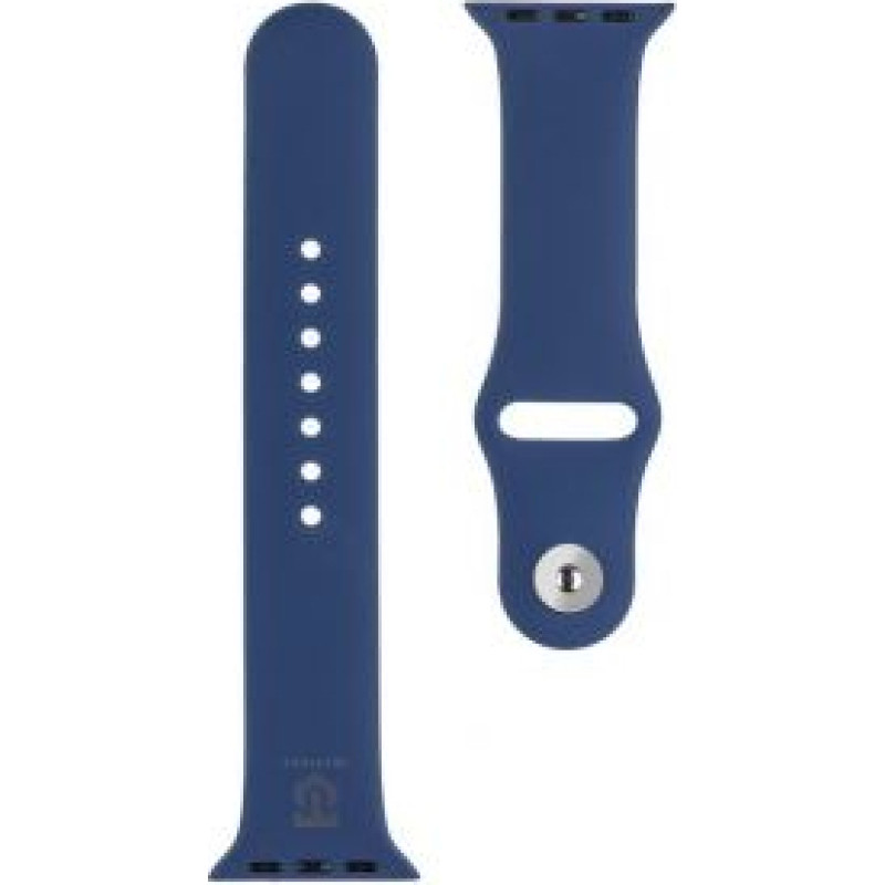 Tactical -  Tactical 838 Silicone Band for Apple Watch 1/2/3/4/5/6/7/8/9/SE 42/44/45/49mm Navy Blue