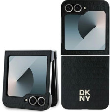 Dkny Repeat Pattern Stack Logo Case for Samsung Galaxy Z Flip6 - Black