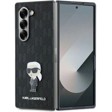 Karl Lagerfeld Saffiano Ikonik Pin Case for Samsung Galaxy Z Fold 6 - Black