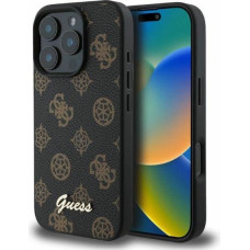 Guess Peony Script MagSafe iPhone 16 Pro Case - Black