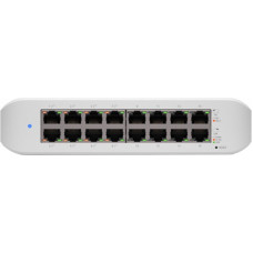 Ubiquiti Lite 16 PoE; (8) GbE PoE+, (8) GbE ports; 45W total PoE availability; Wall mountable.