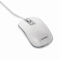 Gembird MOUSE USB OPTICAL WHITE/SILVER/MUS-4B-06-WS GEMBIRD