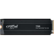 Crucial SSD|CRUCIAL|T705|1TB|M.2|PCIe Gen5|NVMe|Write speed 10200 MBytes/sec|Read speed 13600 MBytes/sec|TBW 600 TB|CT1000T705SSD5