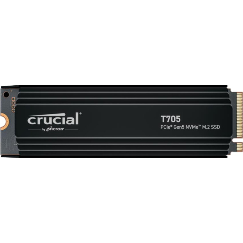 Crucial SSD|CRUCIAL|T705|1TB|M.2|PCIe Gen5|NVMe|Write speed 10200 MBytes/sec|Read speed 13600 MBytes/sec|TBW 600 TB|CT1000T705SSD5