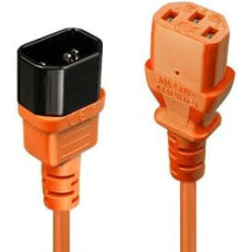 Lindy CABLE POWER IEC EXTENSION 2M/ORANGE 30475 LINDY