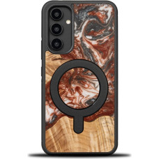 Bewood Unique MagSafe Venus wood and resin case for Samsung Galaxy A54 5G - black and red