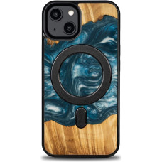 Bewood Unique MagSafe Air Zywiol Wood and Resin Case for iPhone 15 - Blue and White