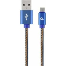 Gembird USB Male - Micro USB Male Premium denim 2m Blue