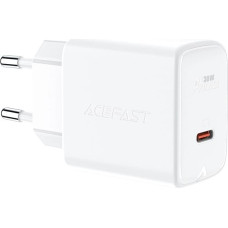 Acefast charger GaN USB Type C 30W, PD, QC 3.0, AFC, FCP white (A21 white)