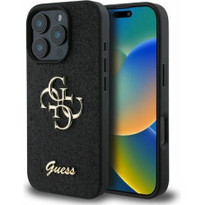 Guess Fixed Glitter Big 4G case for iPhone 16 Pro Max - black