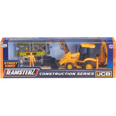 Teamsterz Būvlaukuma auto ar aksesuāriem JCB, 12,5 cm