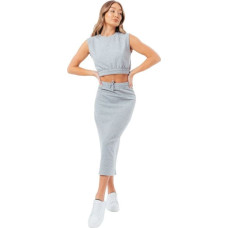 Justhype Sweat Midi Skirt Loungewear Set W LABON007 (8)