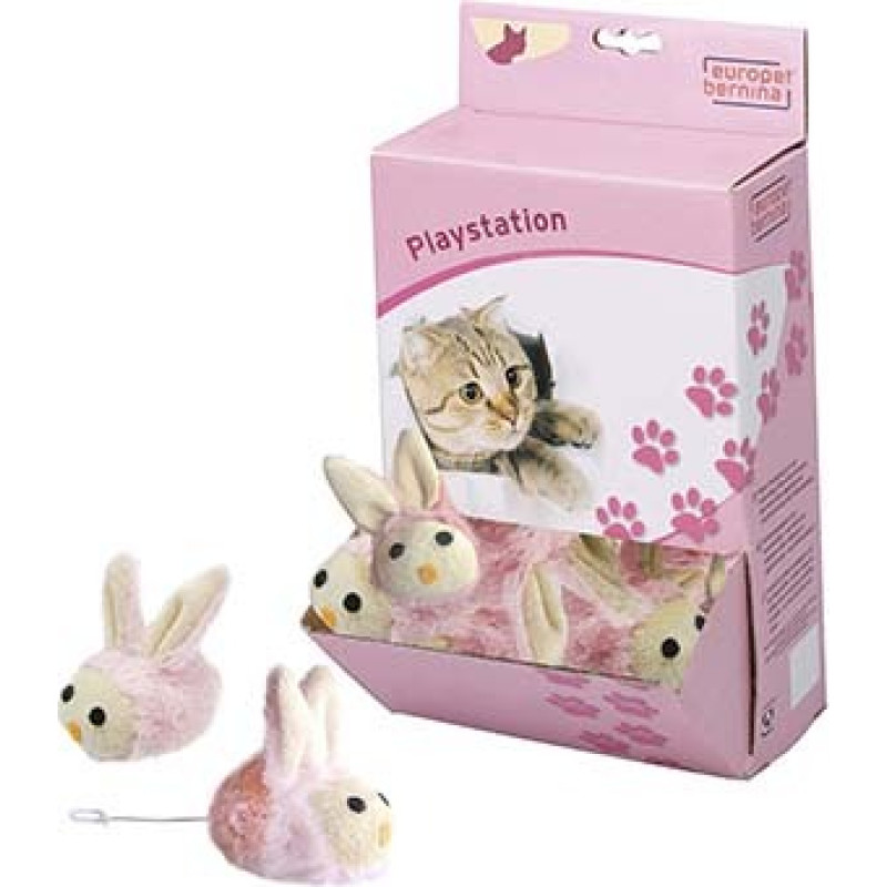 Europet Bernina Rotaļlieta kaķiem  Shaking rabbit 7,6 cm