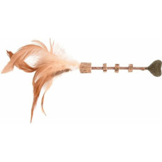 Flamingo rotaļlieta kaķiem Topsy Heart Stick Brown 25cm