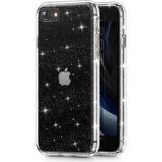 Tech-Protect Glitter iPhone 7 / 8 / SE 2020 / 2022 case - transparent and silver