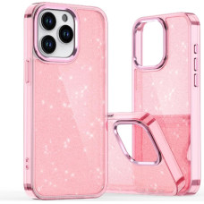 Hurtel Glitter Case for iPhone 16 - pink with glitter