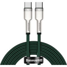 Baseus Cafule Series Metal Data USB-C / USB-C PD QC SCP 100W 5A 2 m cable - green