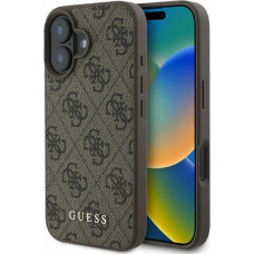 Guess 4G Classic iPhone 16 Case - Brown