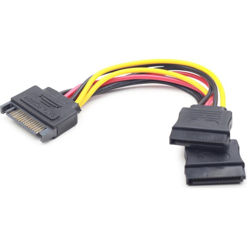 Gembird CABLE POWER SPLITTER SATA/0.15M CC-SATAM2F-01 GEMBIRD