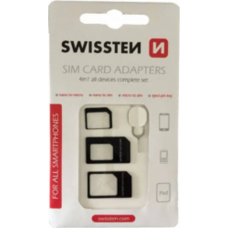 Swissten SIM Kartes Adapteru Komlekts Swissten SIM Card Adapters