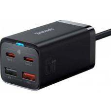 Baseus Lādētājs Baseus GaN3 Pro Quick Charger 2 x USB-C / 2x USB 65W Black